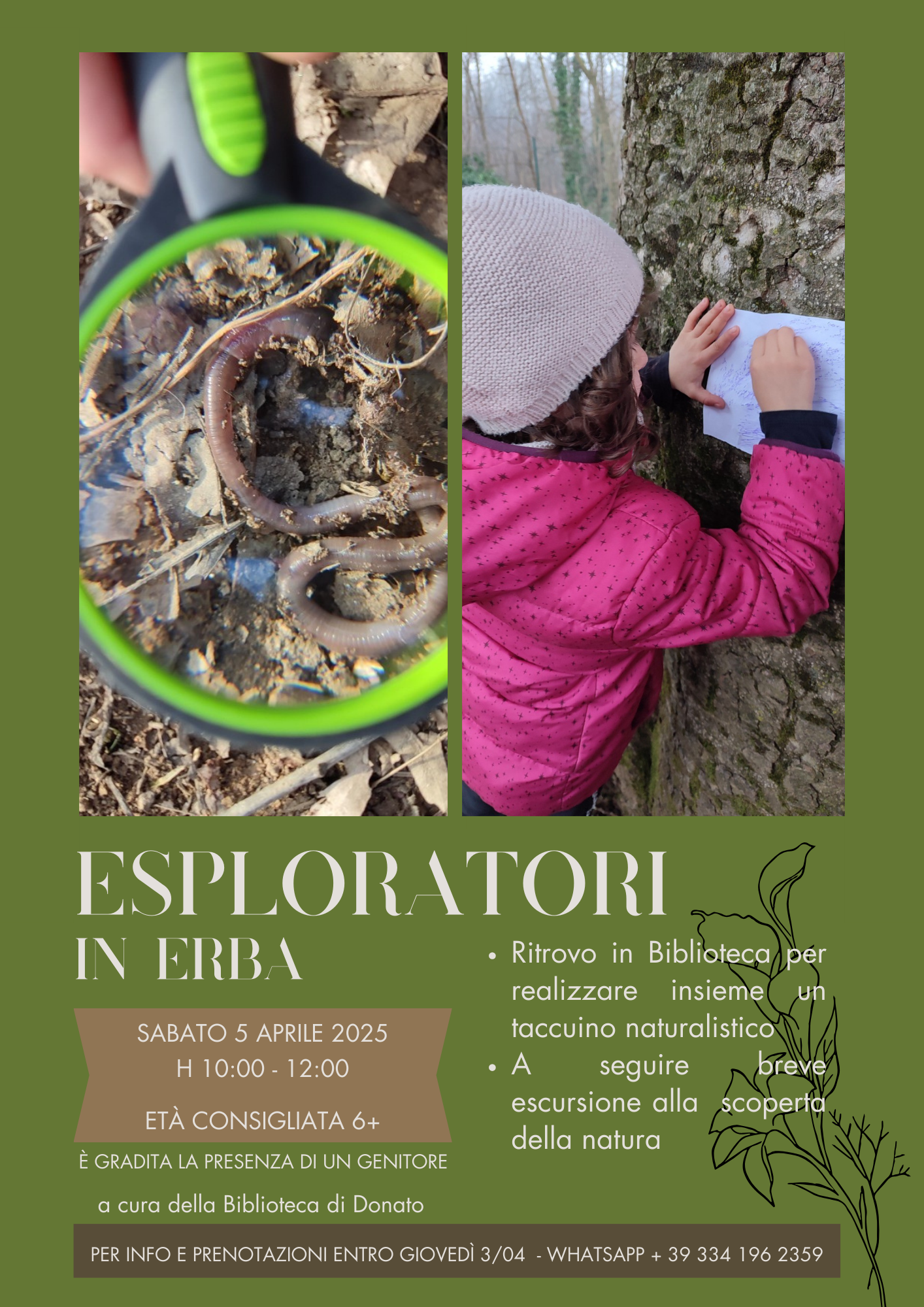 Evento 5 aprile 2025 presso Biblioteca civica di Donato