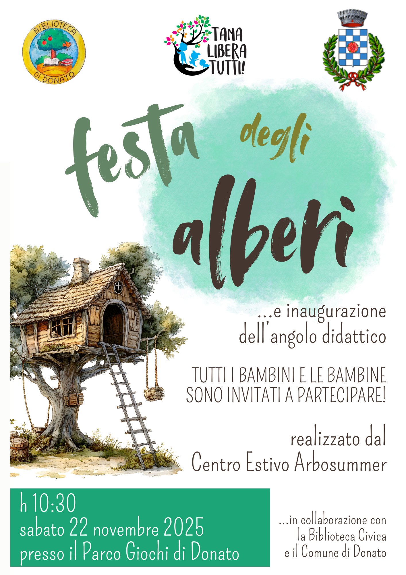 Festa degli alberi a Donato 22 novembre 2025