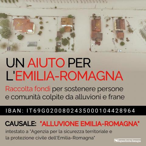 Immagine  notizia Aiuto alle popolazioni dell'Emilia-Romagna