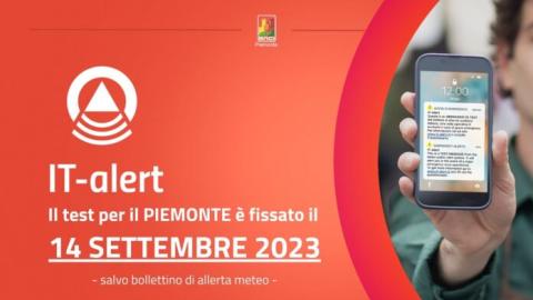 Protezione civile: a settembre il test del sistema di allarme pubblico IT-Alert in Piemonte